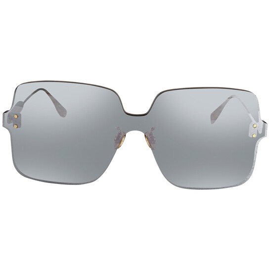 Dior colorquake1 Yb7 Silver Dior Color Quake Grey Silver Mirror Rectangular Ladies  main image 3