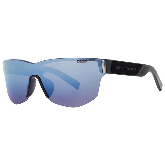ディオール Diorxtrem M2Uクリアフレームサングラス CHRISTIAN DIOR Black Mirror Oblique Print 2 Lens XTREM MU