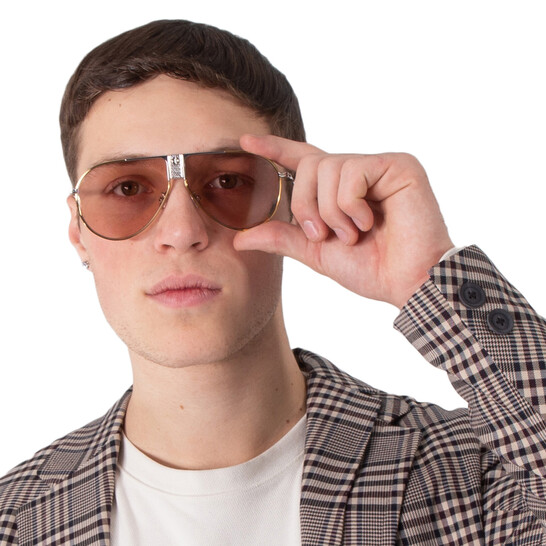 Dior DIORICE AU Pink Pilot Men's Sunglasses DM40020U 16Y 63