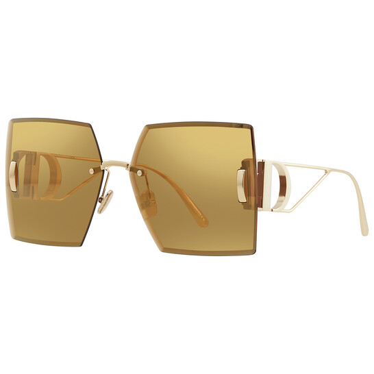 Dior Gold Mirror Square Ladies Sunglasses 30MONTAIGNE S7U 