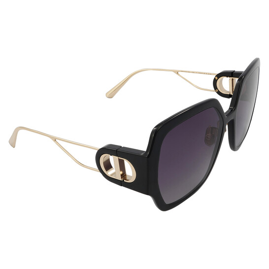 DIOR キャットアイサンクラス 30MONTAIGNEBU 12B0 Christian Dior 30 MONTAIGNE S2U 12B0 Black/Blue Cat Eye