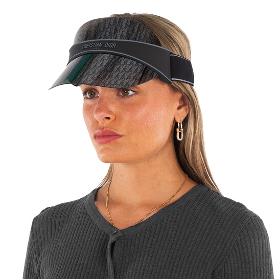 Dior DIORCLUB V1U Grey Logo Visor Ladies Sunglasses CD40041U 05C