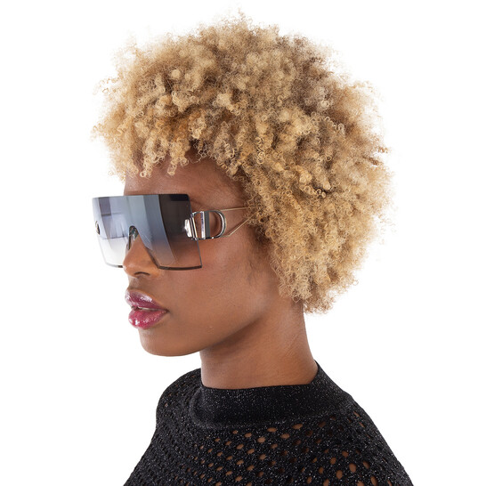 Dior 30MONTAIGNE M1U Grey Mirror Shield Ladies Sunglasses  display picture 1