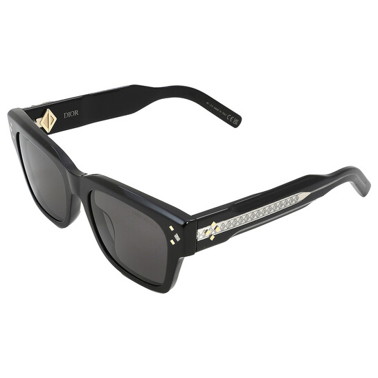 Dior Grey Square Men's Sunglasses DIORDIAMOND S2I DM40083I 01A 54