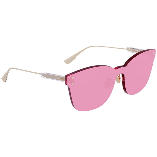 Dior Pink Shield Ladies Sunglasses DIORCOLORQUAKE2MU1  display picture 1