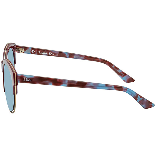 7*a様 7月末までDIOR SIDERAL1 シデラル ラウンド Dior Sideral 1 Blue Havana Gold Mirror Sunglasses | eBay