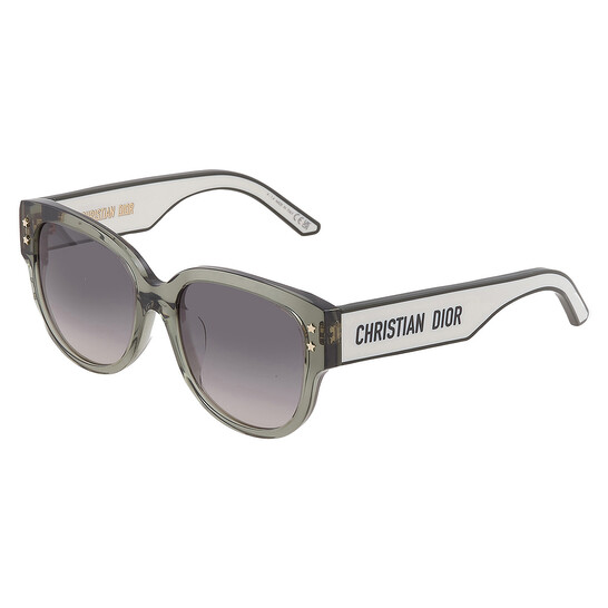 Dior DIORPACIFIC B2F Smoke Gradient Oval Ladies Sunglasses