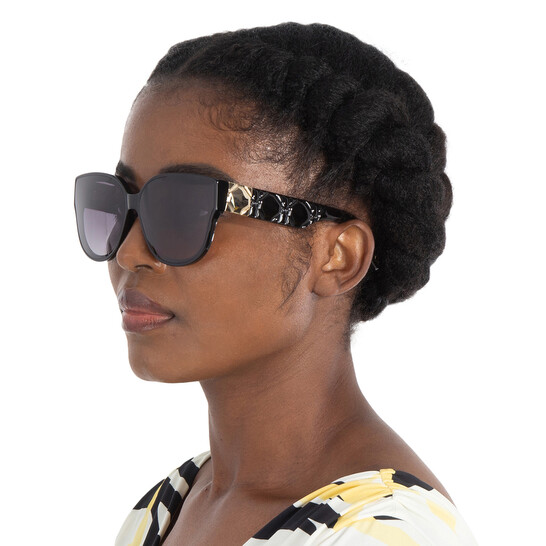 Dior LADY 95.22 R3I Smoke Gradient Oval Ladies Sunglasses