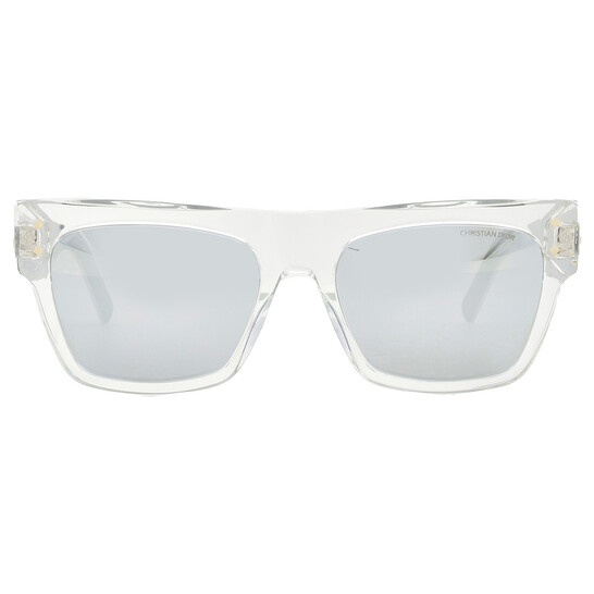 小物 Christian Dior Clear sunglasses Dior CD DIAMOND S8I Smoke Mirror Square Men's Sunglasses