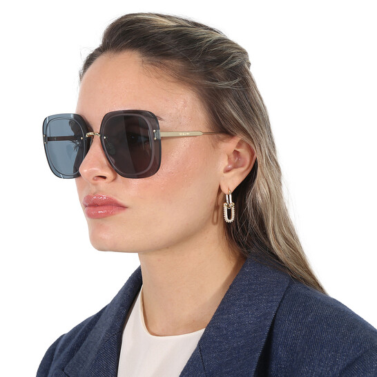 Dior ULTRADIOR SU Blue Square Ladies Sunglasses CD40031U 10V  display picture 3