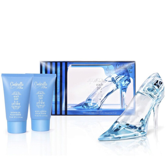 Disney Girls Cinderella Blue Slipper Gift Set Kids Fragrances