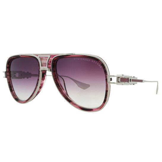 DITA VAMP Purple and Pink Sunglasses Dita GRAND-DECADE Purple Gradient Pilot Unisex Sunglasses  main image 4