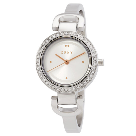 DKNY City Link Quartz Crystal Silver Dial Ladies Watch  display picture 2