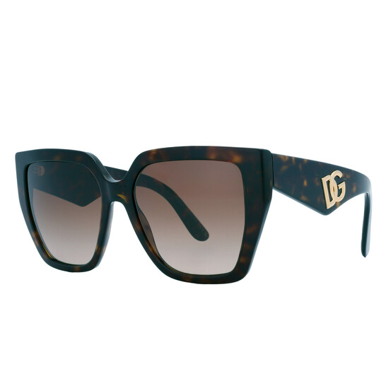 Dolce & Gabbana Brown Gradient Butterfly Ladies Sunglasses  display picture 3