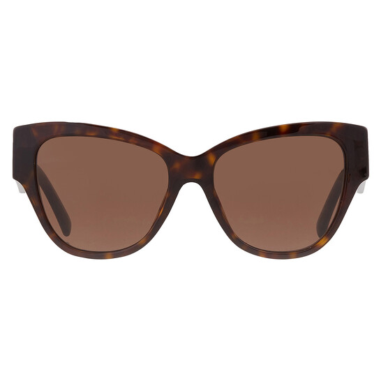 DOLCE & GABBANA ハタフライフレムサンクラス 0DG4449 50187 Dolce & Gabbana Dark Brown Butterfly Ladies Sunglasses