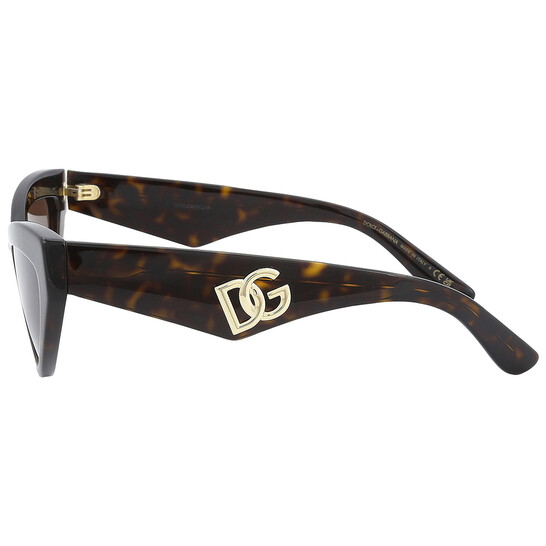 Dolce & Gabbana Dark Brown Cat Eye Ladies Sunglasses DG4439  display picture 1