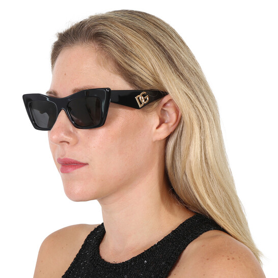 Dolce & Gabbana Dark Grey Cat Eye Ladies Sunglasses DG4435  display picture 3