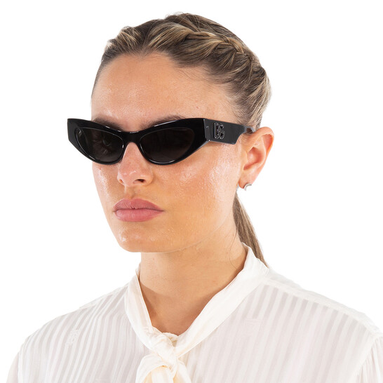 Dolce & Gabbana Dark Grey Cat Eye Ladies Sunglasses DG4450 