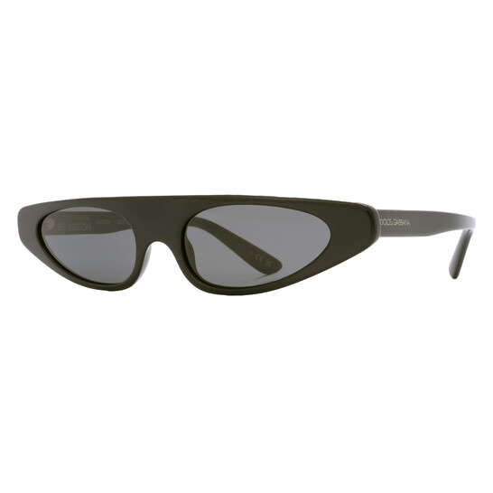 Dolce & Gabbana Dark Grey Irregular Ladies Sunglasses DG4442