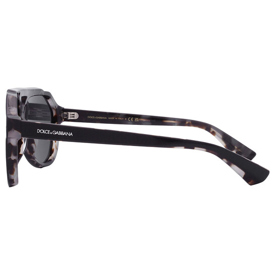 Dolce & Gabbana Dark Grey Oversized Men's Sunglasses DG4452F