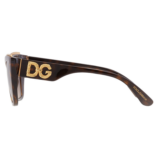Dolce & Gabbana Gradient Brown Cat Eye Ladies Sunglasses DG6144