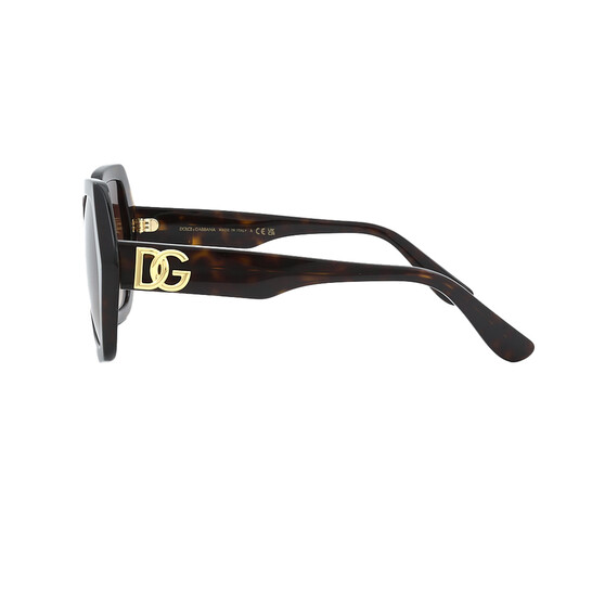 Dolce & Gabbana Gradient Brown Irregular Ladies Sunglasses  display picture 1