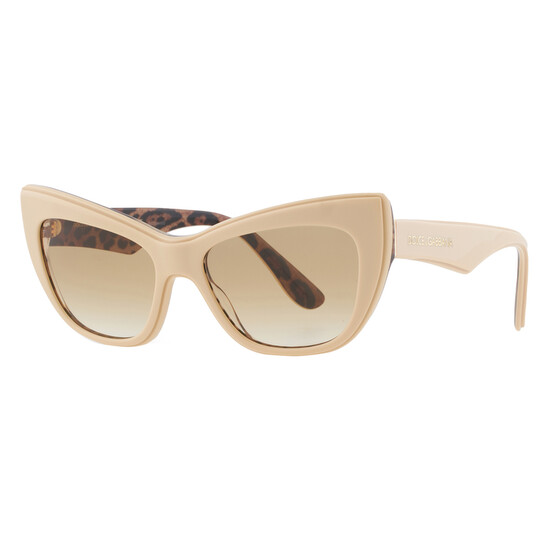 DOLCE & GABBANA キャットアイサンクラス 0DG4417 338113 Dolce & Gabbana DG 4417 women Brown Cat Eye Sunglasses
