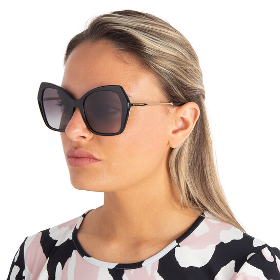 Dolce & Gabbana Gray Gradient Butterfly Ladies Sunglasses  display picture 1