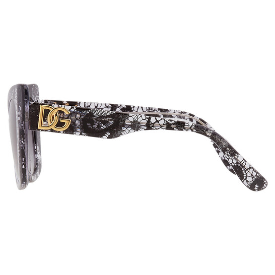 Dolce & Gabbana Grey Gradient Butterfly Ladies Sunglasses