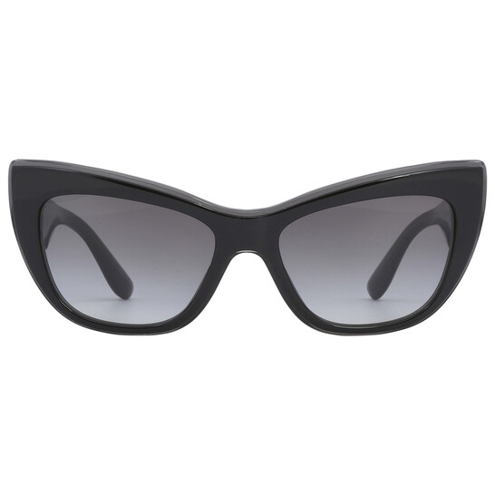 サングラス Dolce & Gabbana Cat Eye Sunglasses With Grey Gradient Lenses Dolce & Gabbana Grey Gradient Cat Eye Ladies Sunglasses