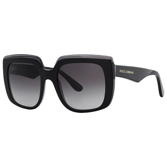 Dolce & Gabbana Grey Gradient Square Ladies Sunglasses