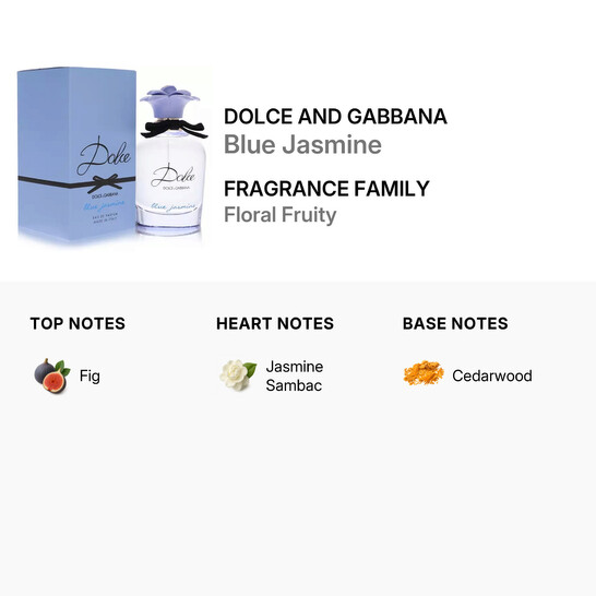 Dolce & Gabbana Ladies Blue Jasmine EDP Spray 2.5 oz Fragrances