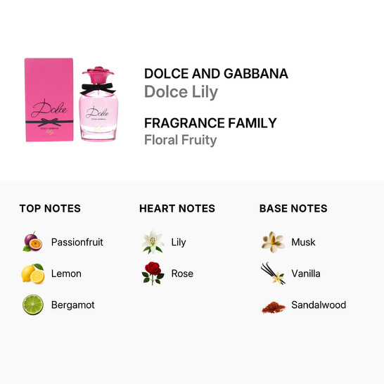 Dolce & Gabbana Ladies Dolce Lily EDT Spray 2.5 oz Fragrances