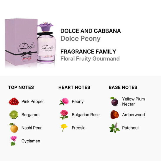 Dolce & Gabbana Ladies Dolce Peony EDP Spray 2.5 oz Fragrances