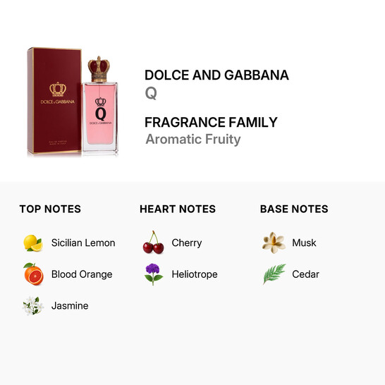Dolce & Gabbana Ladies Q EDP Spray 3.4 oz Fragrances 8057971183661