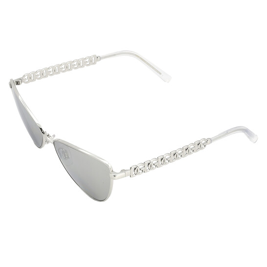 Dolce & Gabbana Light Gray Mirrored Silver Cat Eye Ladies  display picture 2