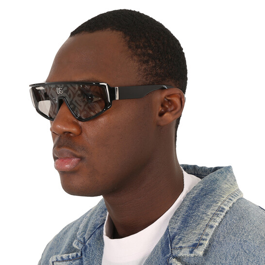 Dolce & Gabbana Shield Sunglasses DG6177 New DG 6177 501/87 black - eye-oo.com main image 3