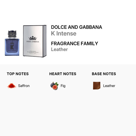 Dolce & Gabbana Men's K Intense EDP 1.7 oz Fragrances