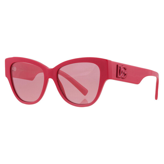 Dolce & Gabbana Pink Mirrored Silver Butterfly Ladies