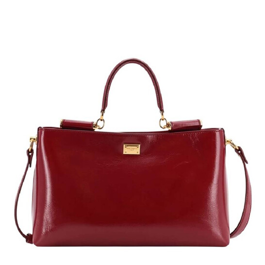 Dolce & Gabbana Red Vittoria Leather Handbag BB7896AZ00083028
