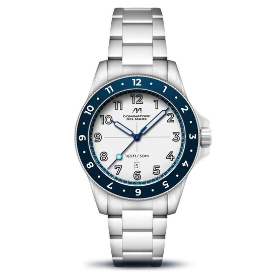Dominatore Del Mare Bandiera Quartz White Dial Men's Watch DD-8020