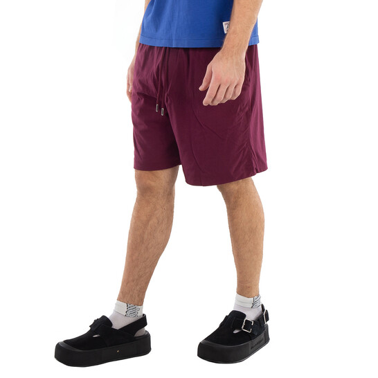 Dries Van Noten Men's Wine Drawstring Shorts, Size Medium 221