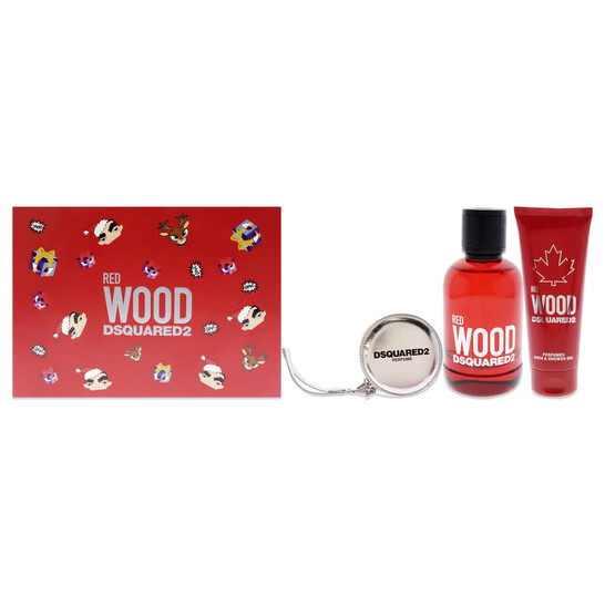 Red Wood by Dsquared2, 3 Piece Gift Set for Women