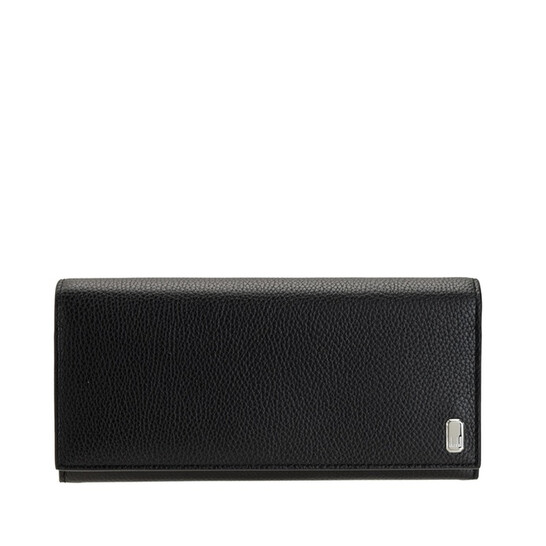Dunhill Grained Leather Belgrave Coat Wallet In Black
