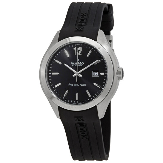 Edox C1 Date Automatic Black Dial Men's Watch 80111 3CA NIN