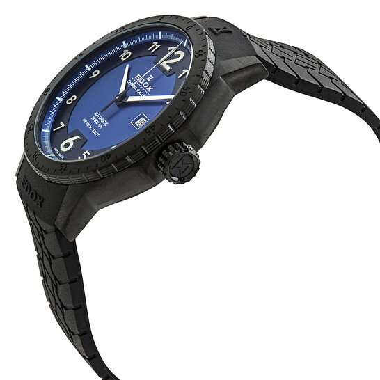 Edox Chronorally 1 Automatic Blue Dial Men's Watch 80094 37N BU1