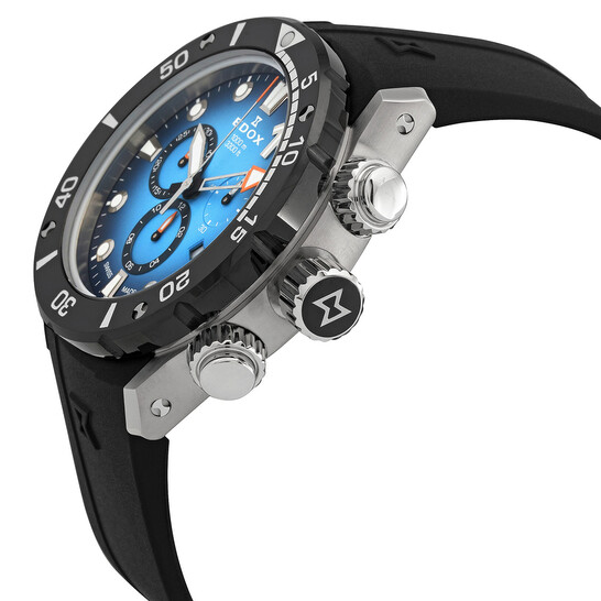 Edox CO-1 Chronograph Quartz Blue Dial Men's Watch 10242 TIN