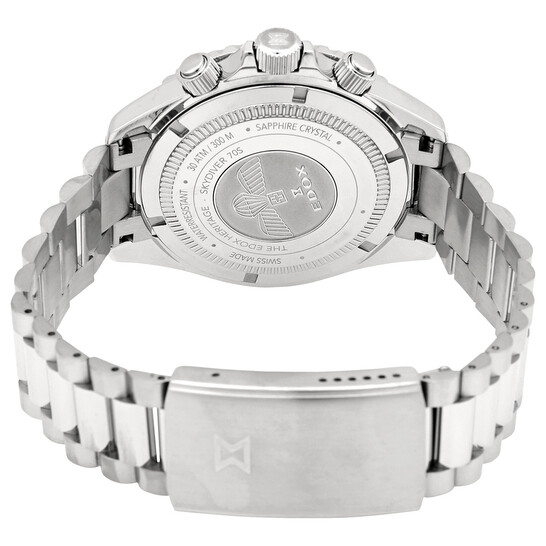 Edox SkyDiver Chronograph Quartz Black Dial Men's Watch