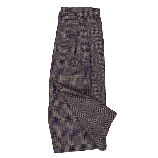 パンツ ARMANI JEANS ARCHIVE WIDE CHECK TROUSERS Emporio Armani Checkered Wide-Leg Cropped Trousers, Brand