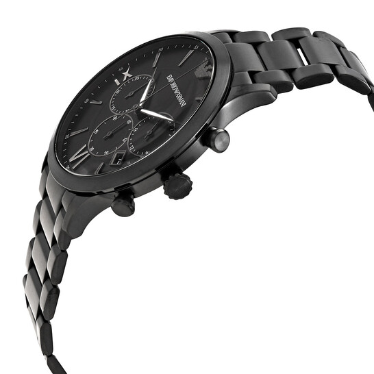 Emporio Armani Chronograph Quartz Black Dial Men's Watch